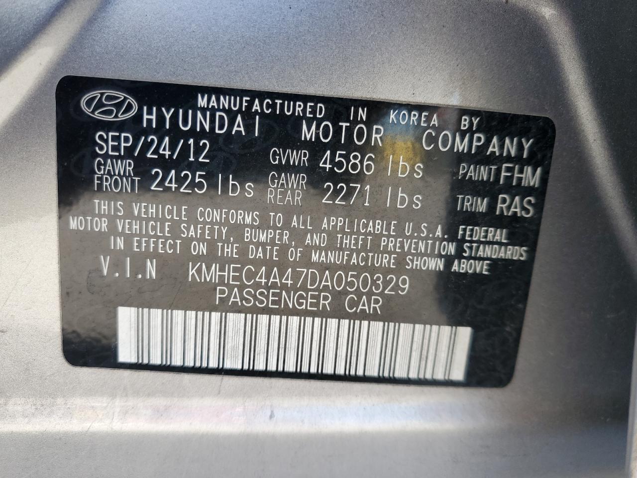 2013 Hyundai Sonata Hybrid