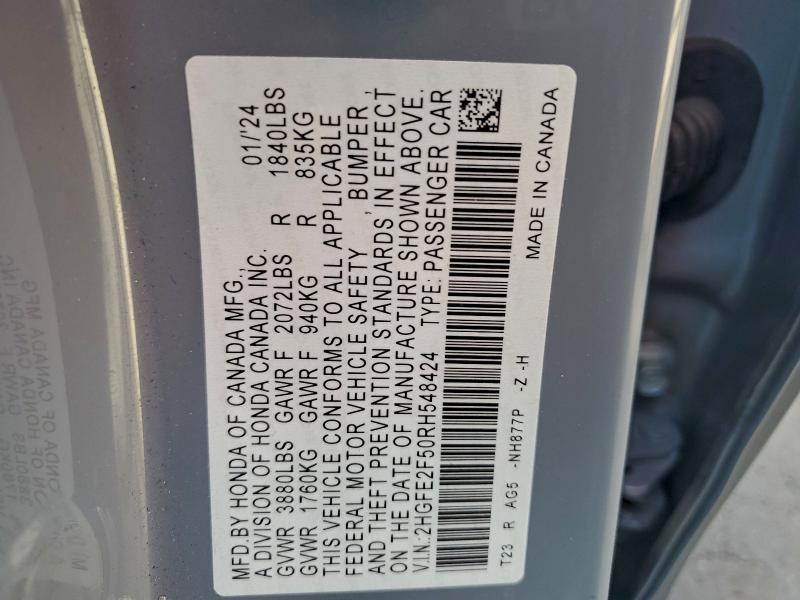 2024 Honda Civic Sport