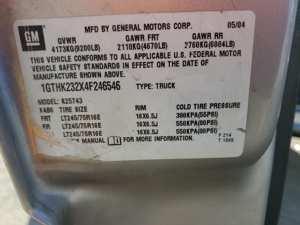 2004 GMC Sierra K2500 Heavy Duty