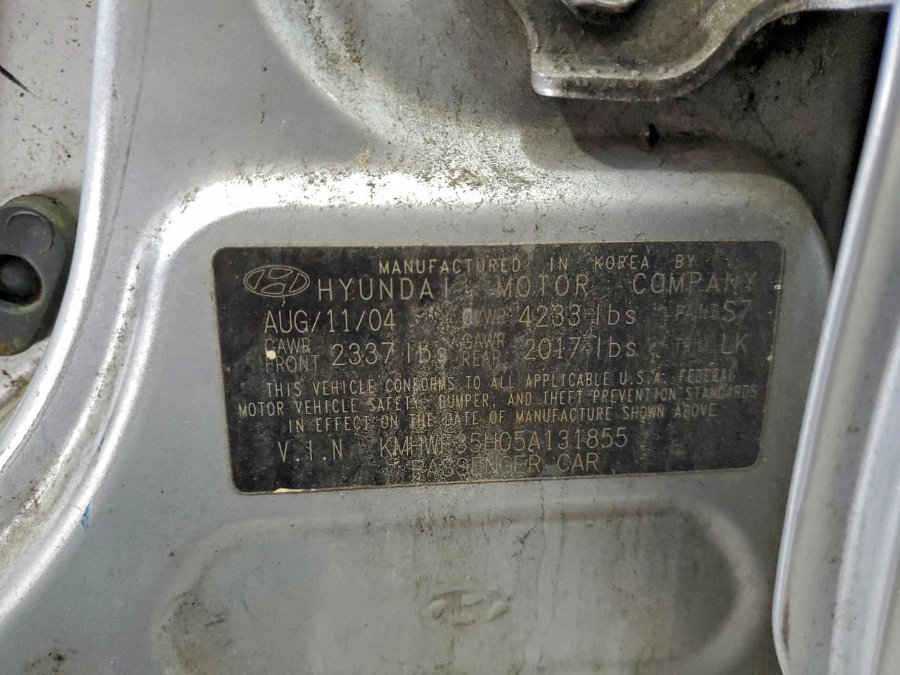 2005 Hyundai Sonata gls