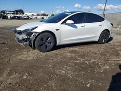 Tesla salvage cars for sale: 2022 Tesla Model 3