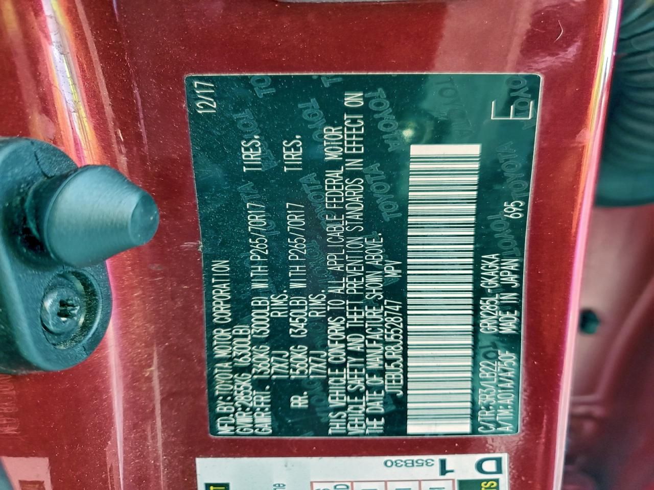 2018 Toyota 4runner Sr5/sr5 Premium