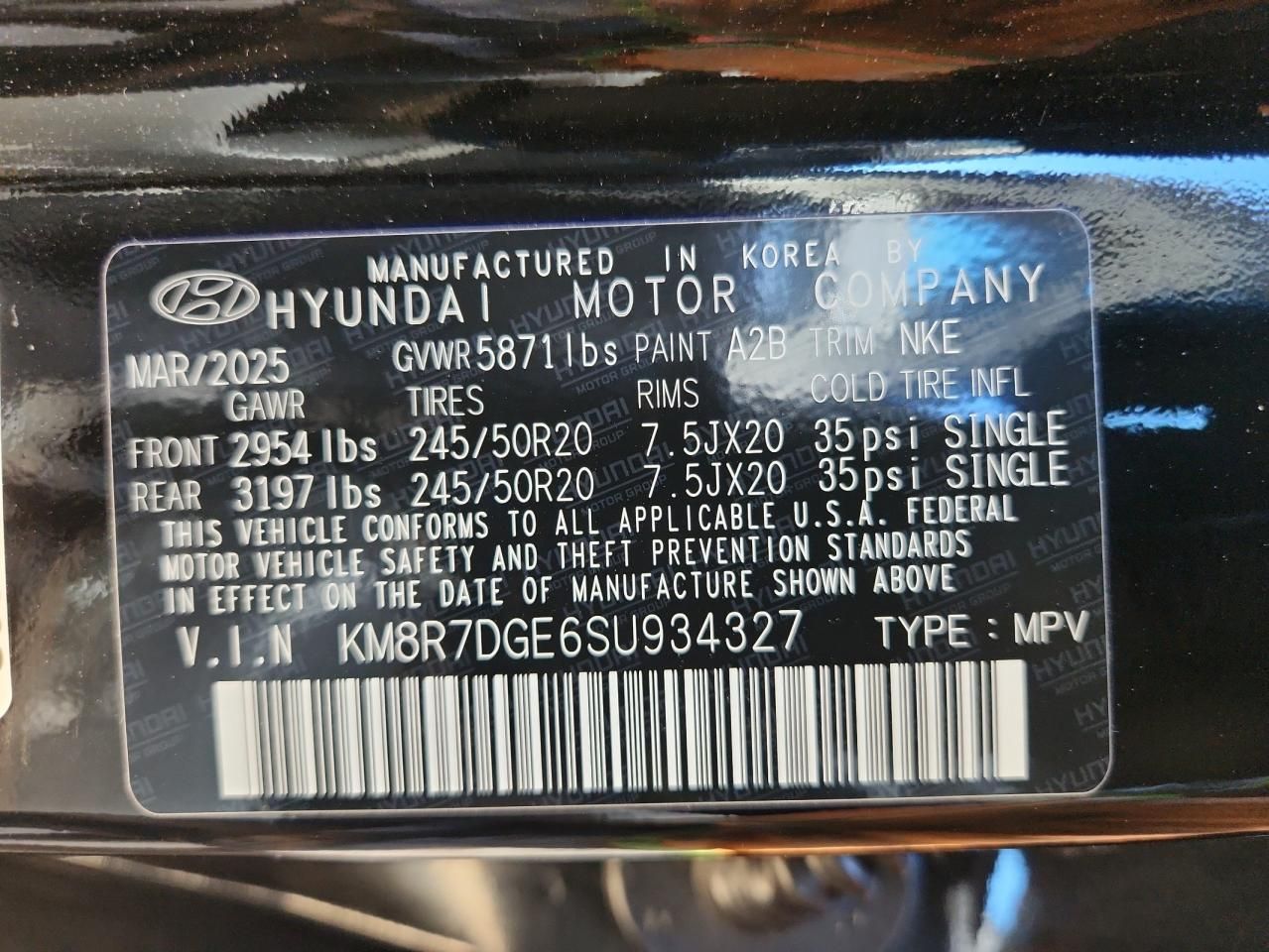 2025 Hyundai Palisade Calligraphy