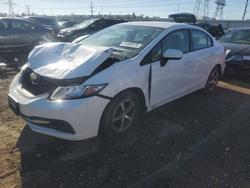 Salvage cars for sale from Copart Elgin, IL: 2015 Honda Civic se