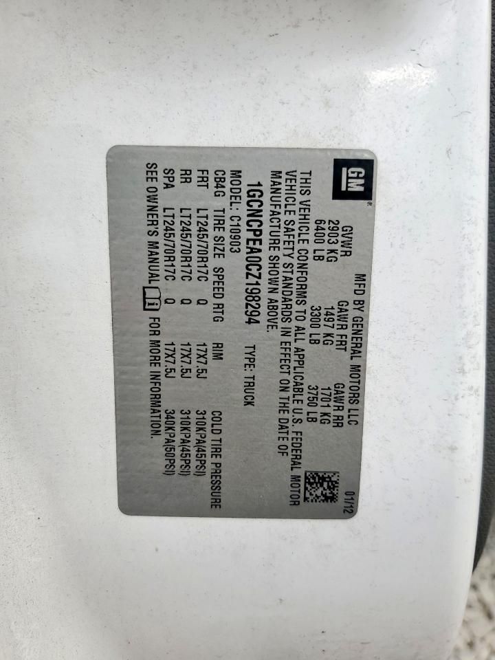 2012 Chevrolet Silverado C1500