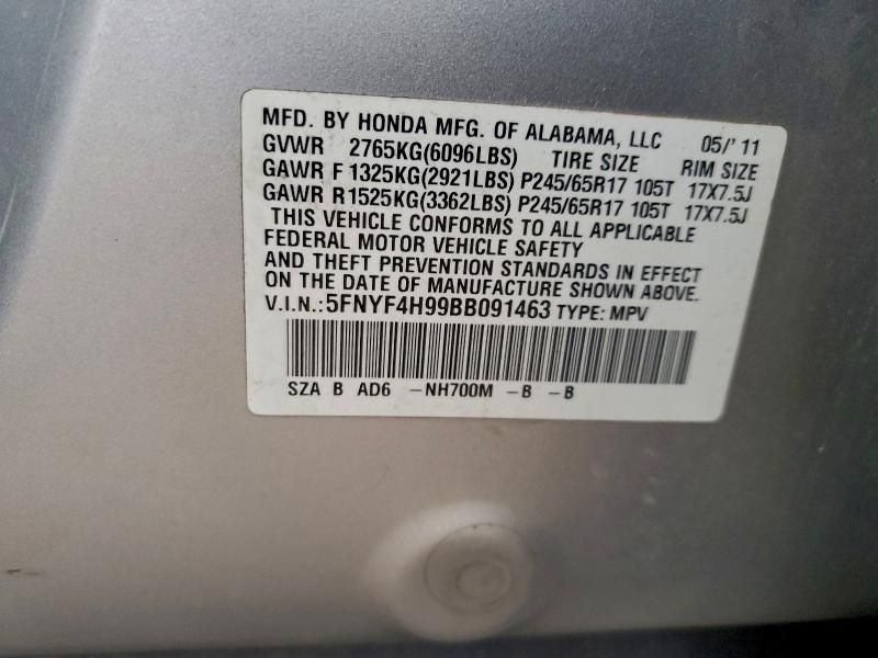 2011 Honda Pilot Touring