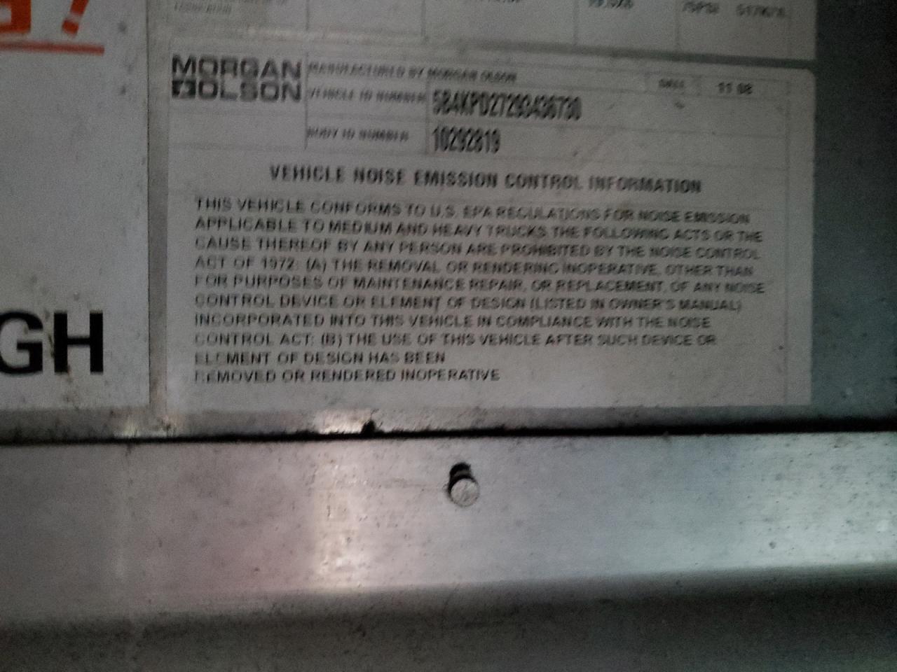 2009 Workhorse Custom Chassis 2009 Workhorse W62 Delivery Truck