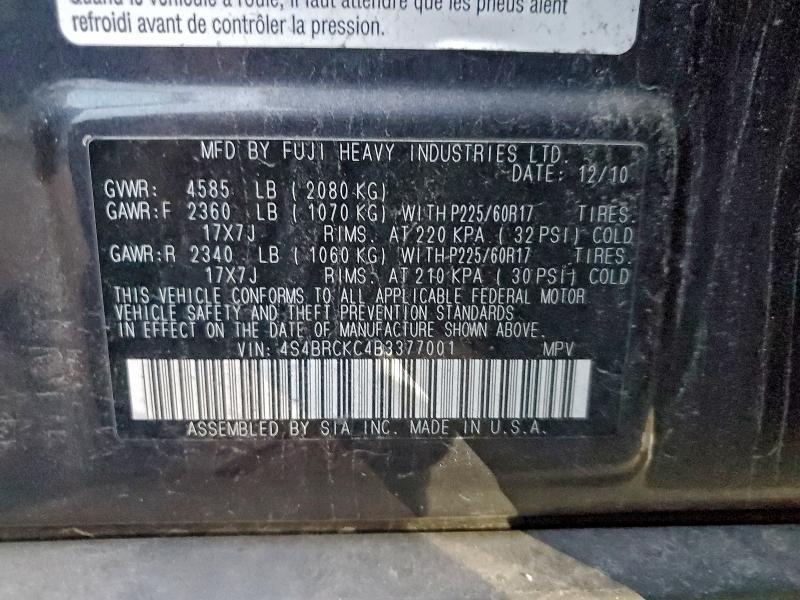 2011 Subaru Outback 2.5i Limited