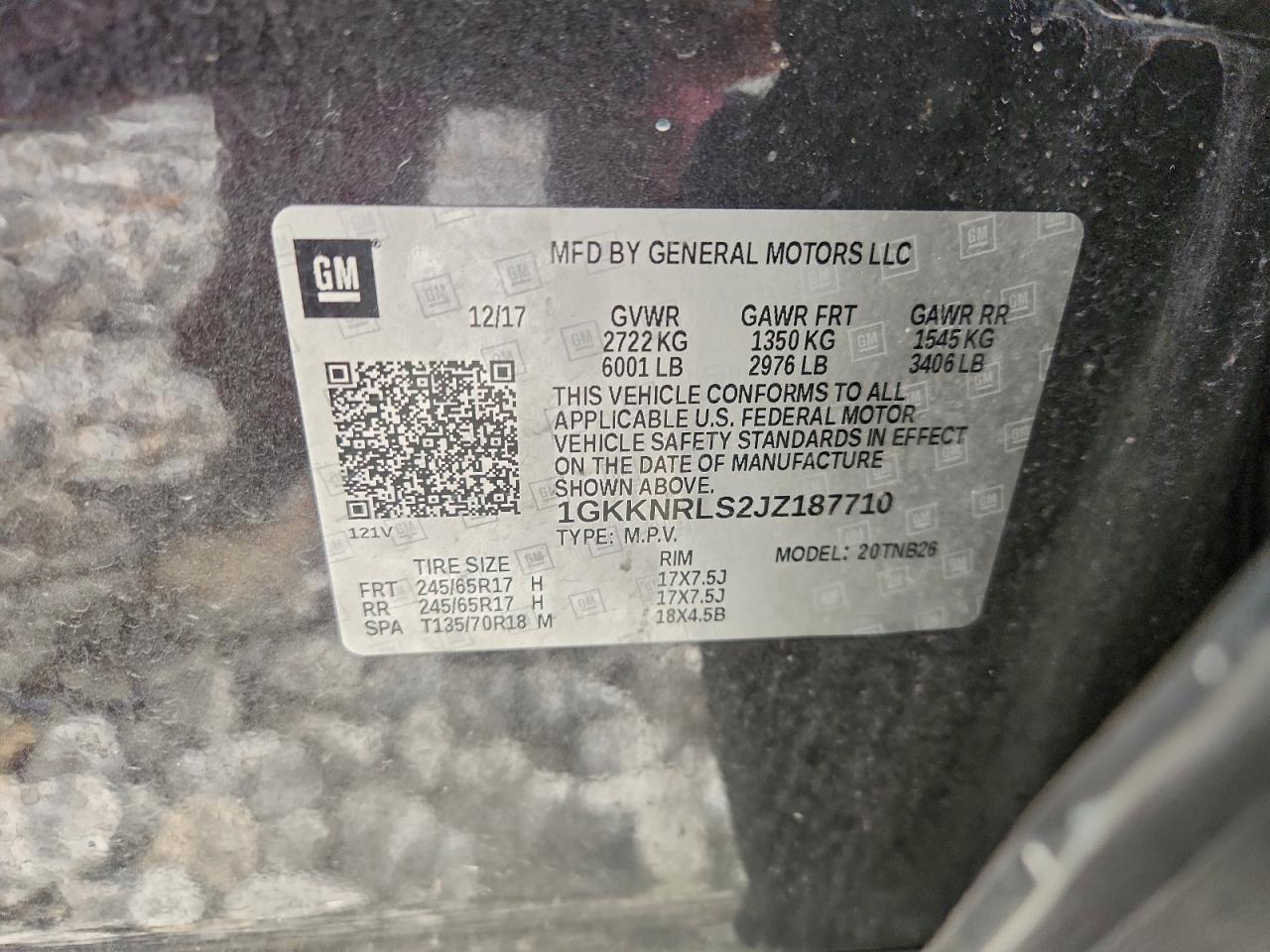 2018 GMC Acadia sle