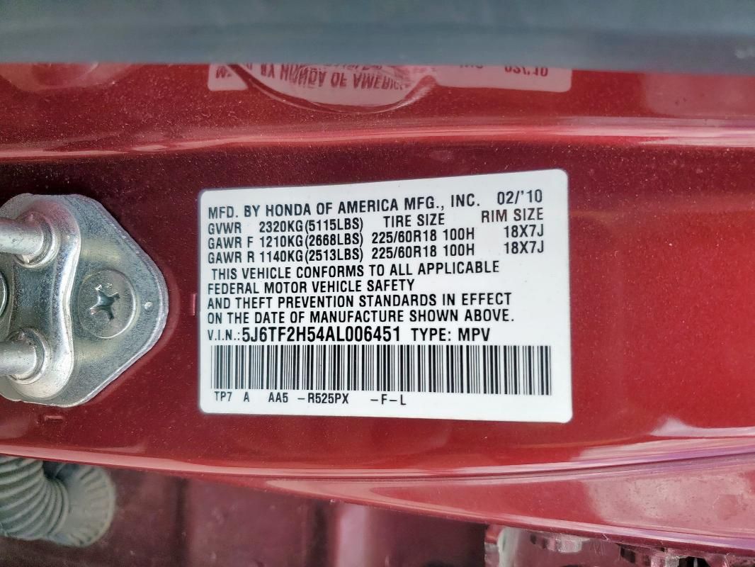 2010 Honda Accord Crosstour exl