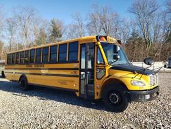 Salvage trucks for sale at West Warren, MA auction: 2014 Freigliner 2014 Freightliner B2 Bus Chassis School Bus