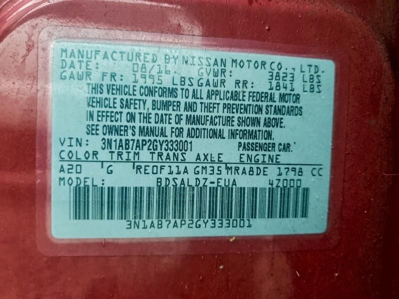 2016 Nissan Sentra s