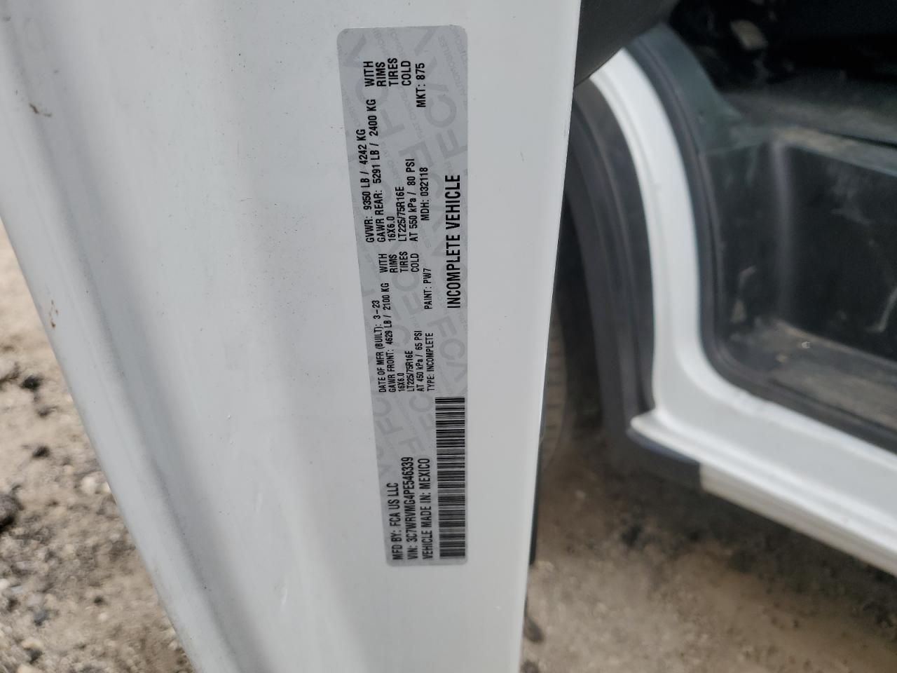 2023 Dodge RAM Promaster BOX Truck