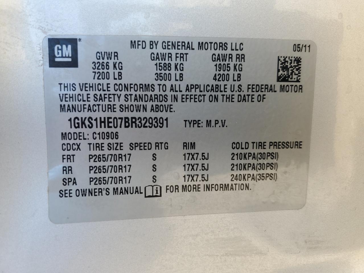 2011 GMC Yukon xl C1500 sle