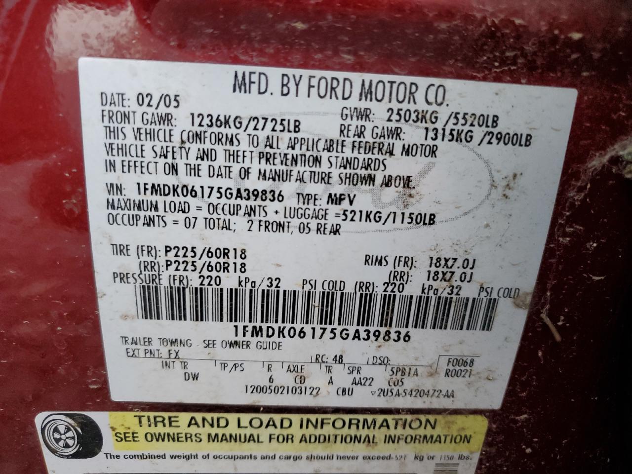 2005 Ford Freestyle Limited