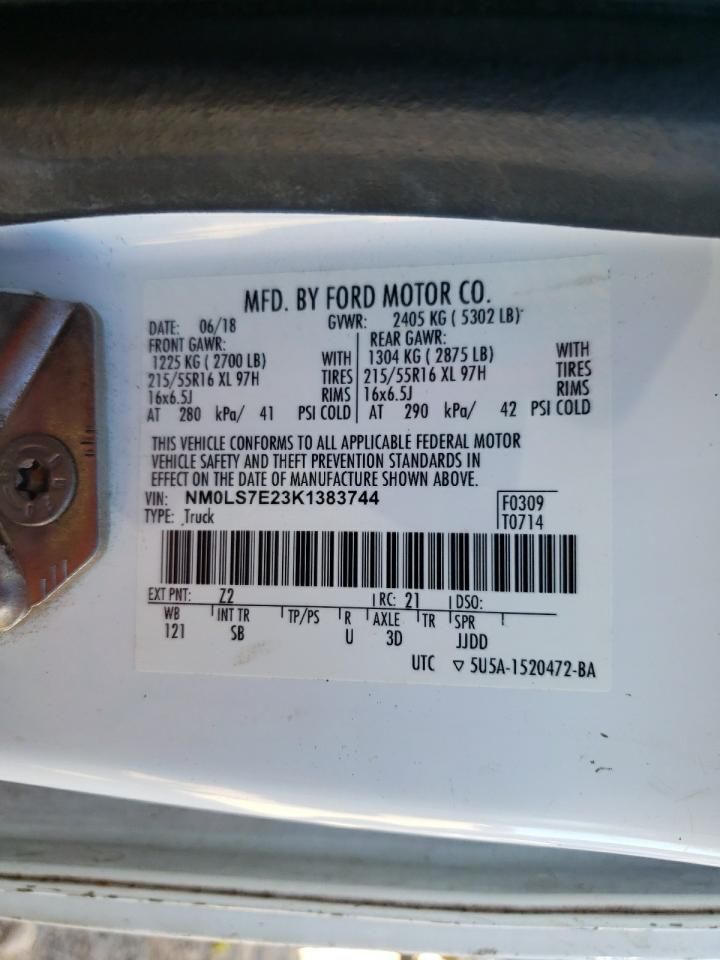 2019 Ford Transit Connect Delivery Van