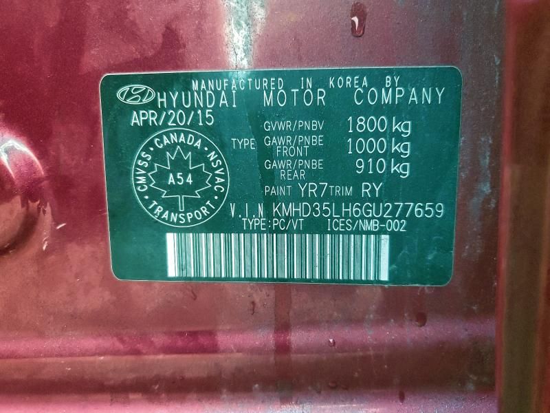 2016 Hyundai Elantra gt