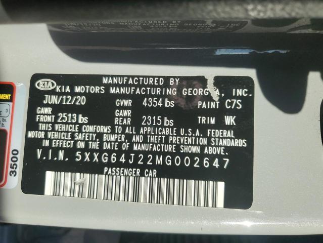 2021 KIA K5 gt Line