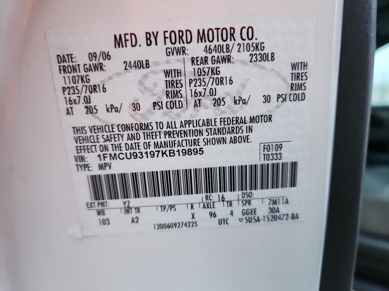 2007 Ford Escape xlt