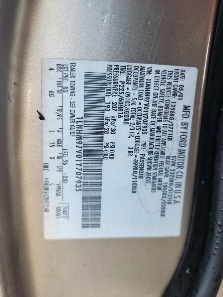 2001 Lincoln Continental