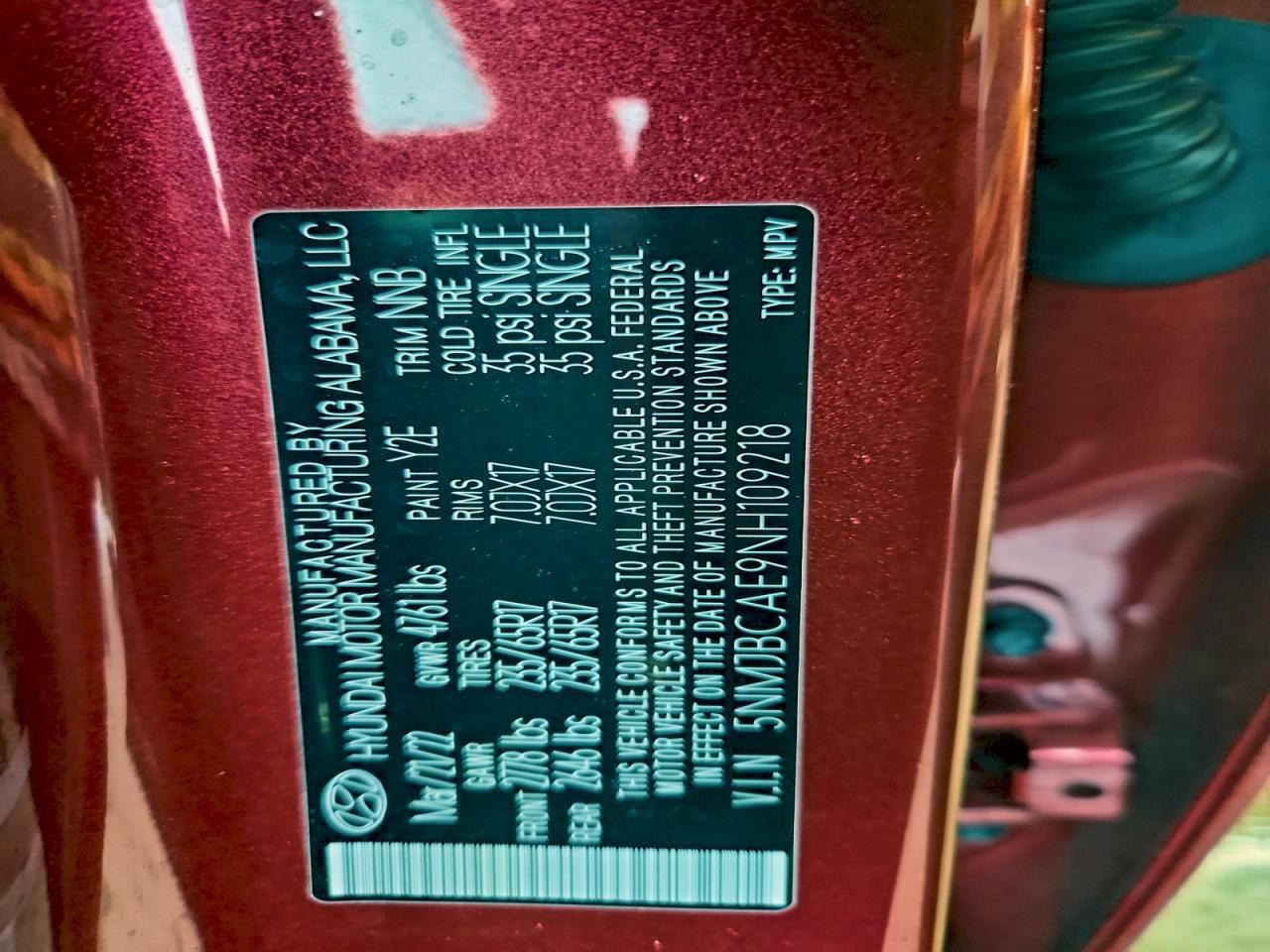 2022 Hyundai Tucson sel