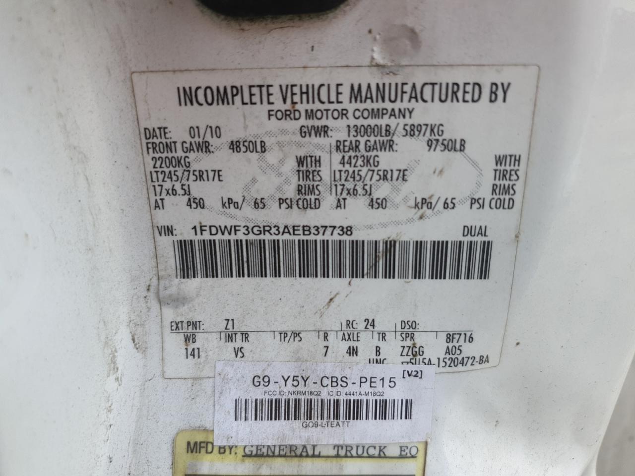2010 Ford F350 Super Duty Utility / Service Truck