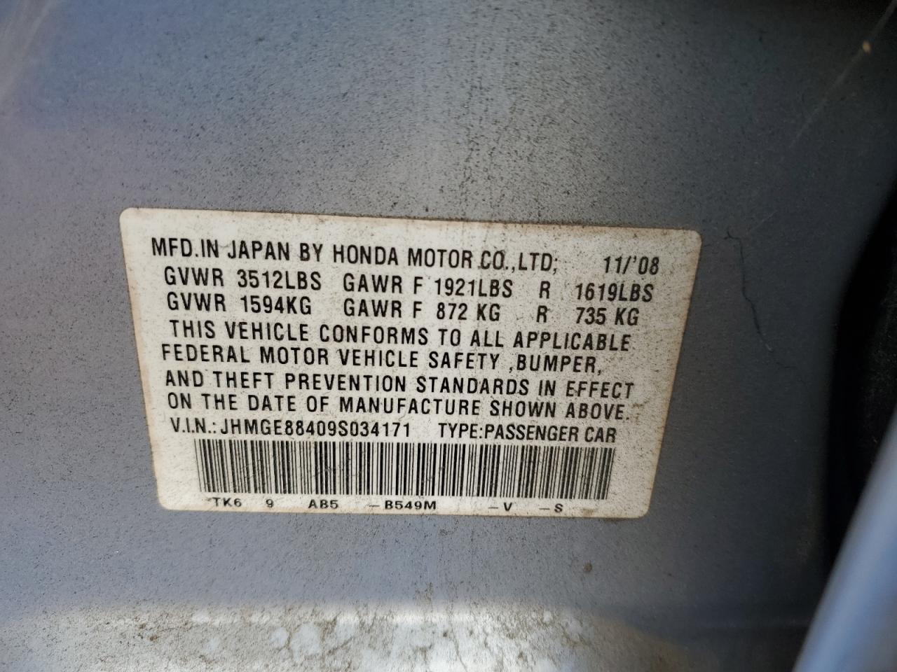2009 Honda Fit Sport