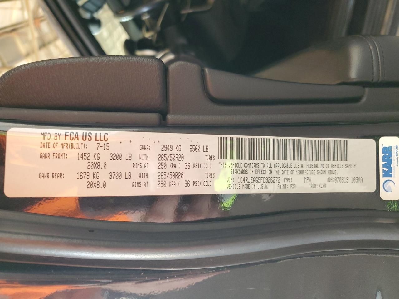 2015 Jeep Grand Cherokee Laredo