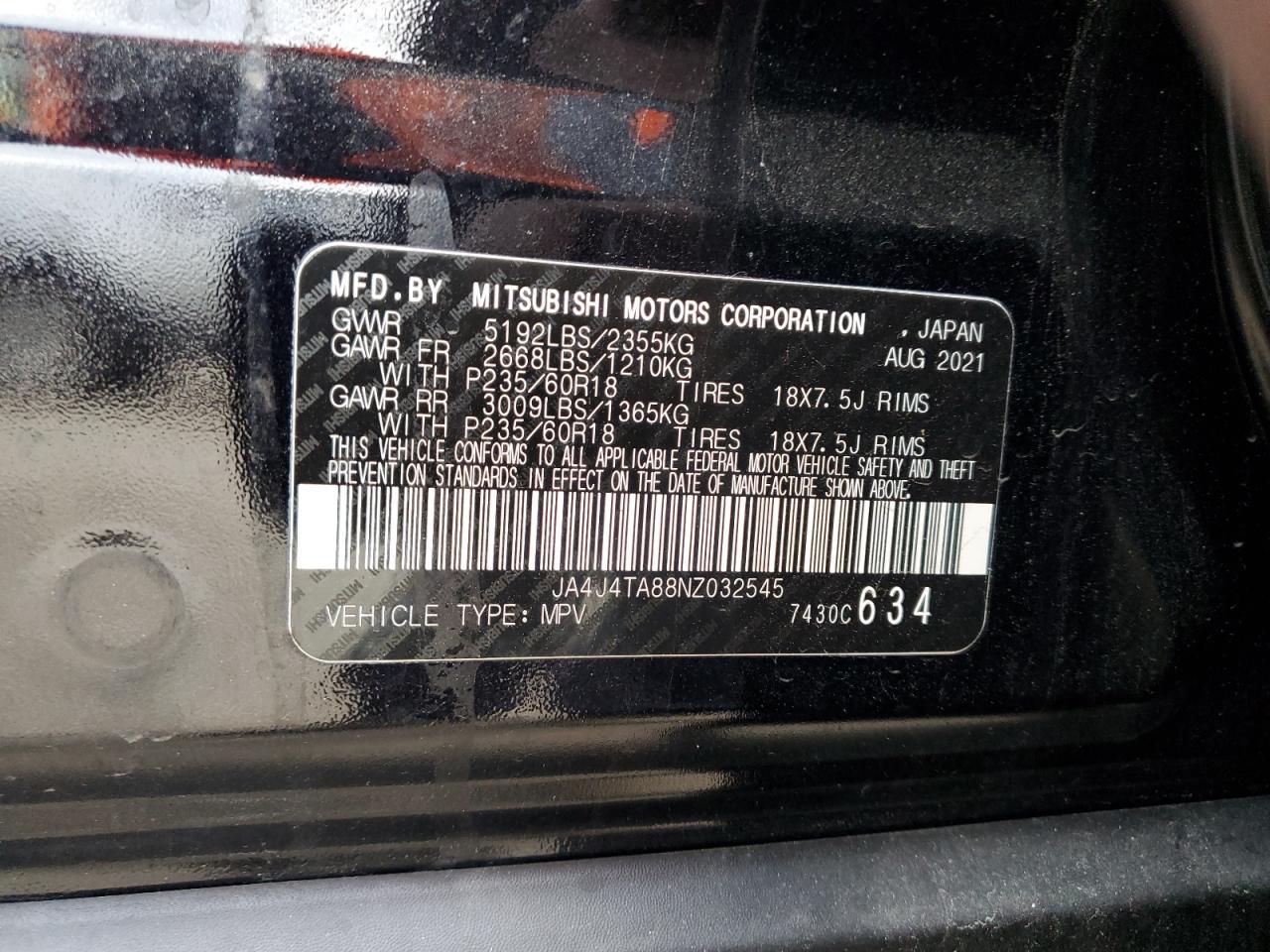 2022 Mitsubishi Outlander es