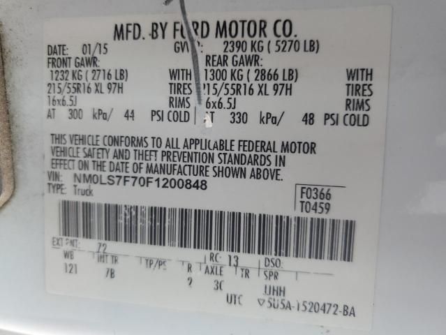 2015 Ford Transit Connect Delivery Van