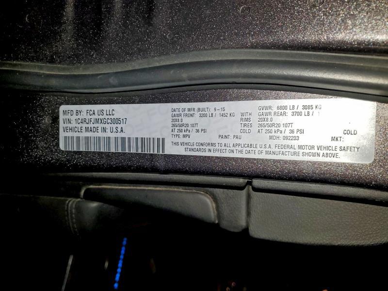 2016 Jeep Grand Cherokee Summit