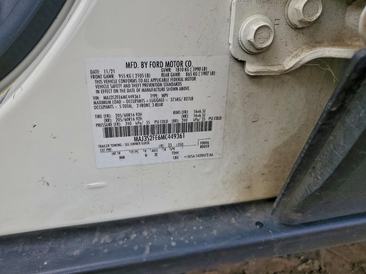 2021 Ford Ecosport s