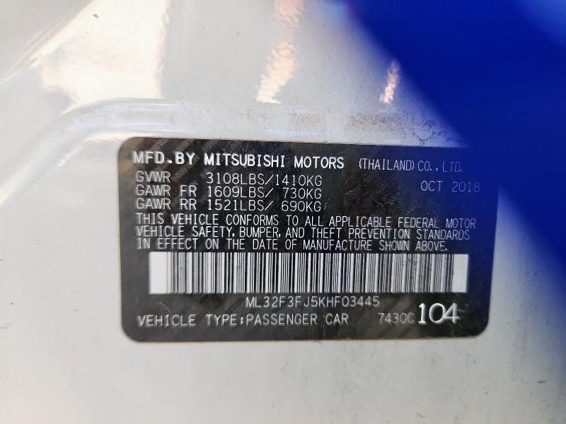2019 Mitsubishi Mirage G4 es