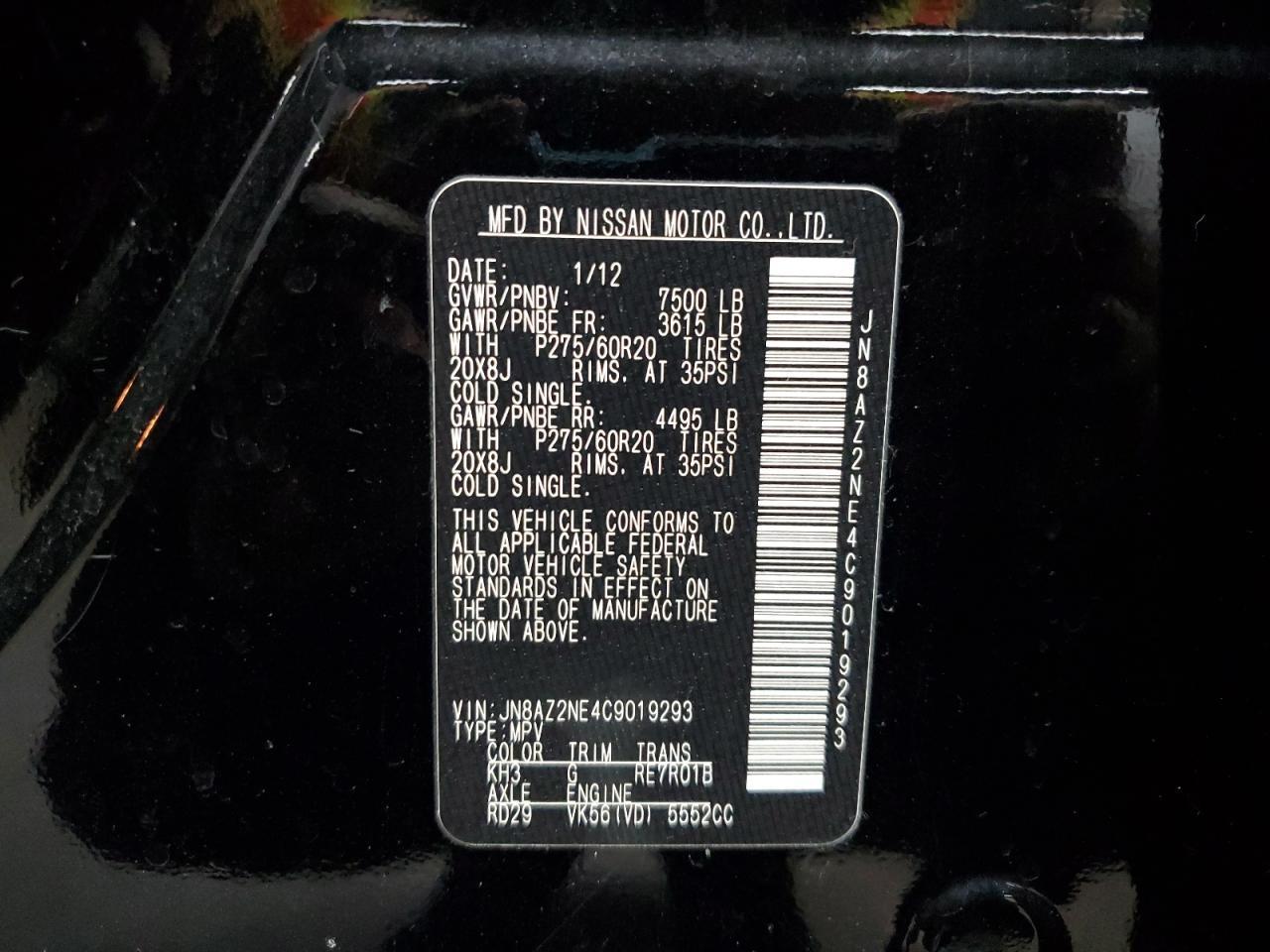 2012 Infiniti Qx56