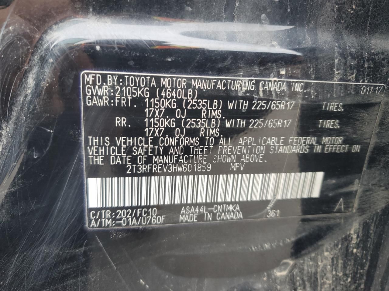 2017 Toyota Rav4 xle