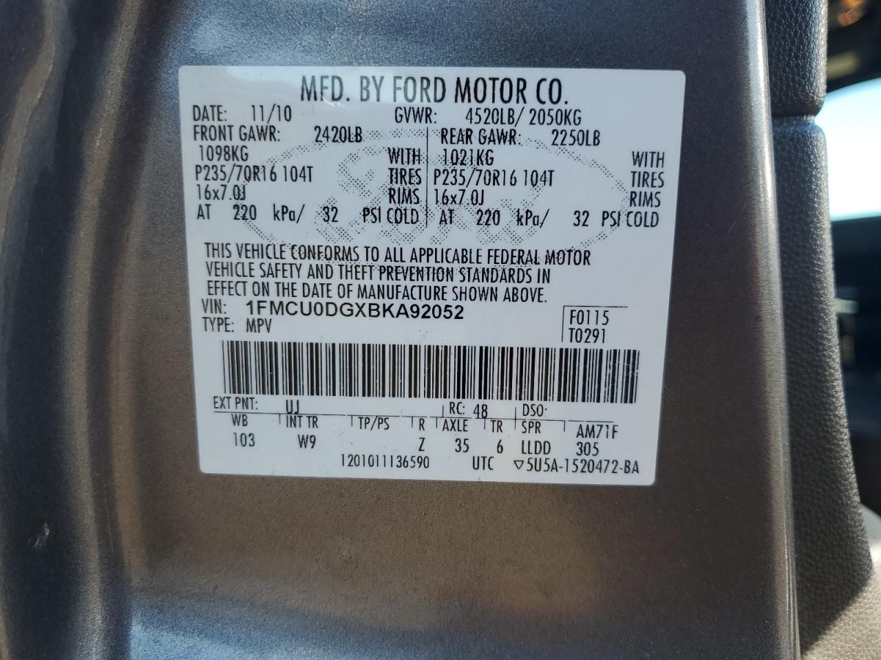 2011 Ford Escape xlt