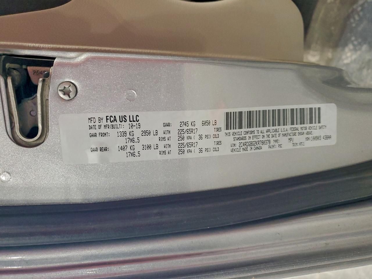 2019 Dodge Grand Caravan se