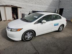 Honda Civic Hybrid salvage cars for sale: 2012 Honda Civic Hybrid
