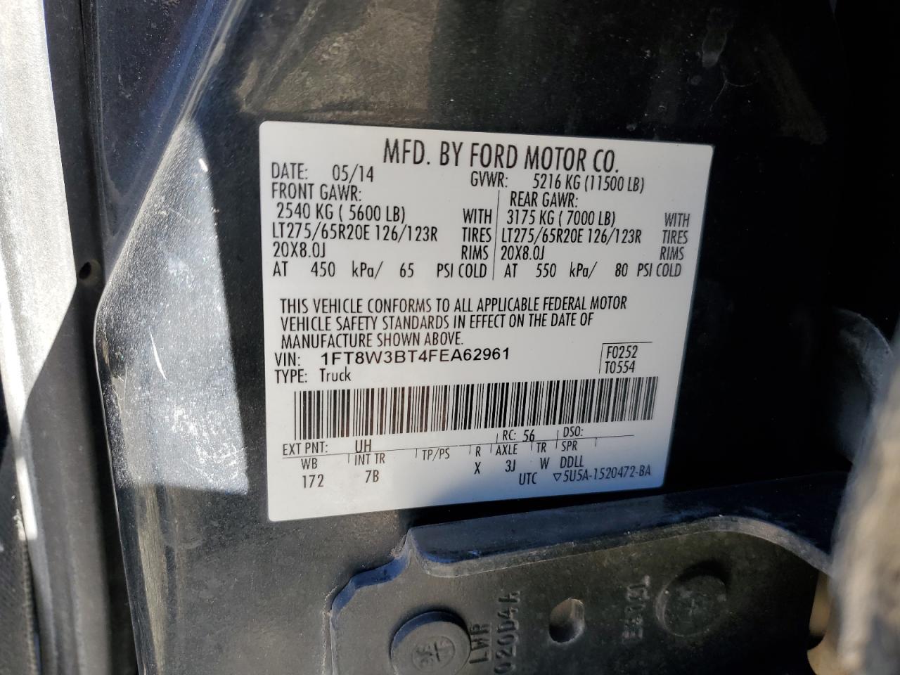 2015 Ford F350 Super Duty