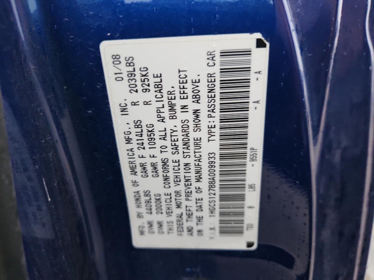 2008 Honda Accord ex