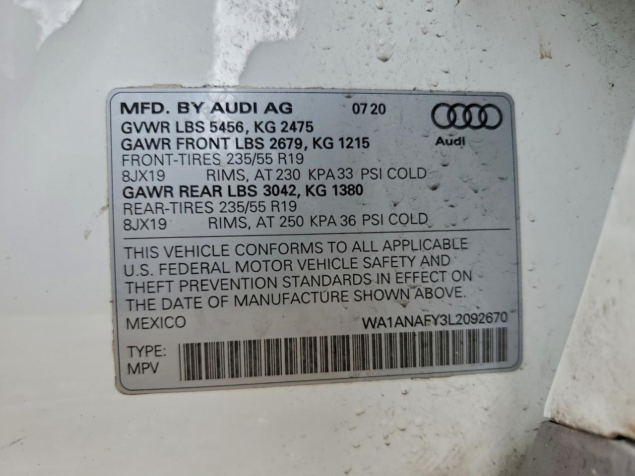 2020 Audi Q5 Premium