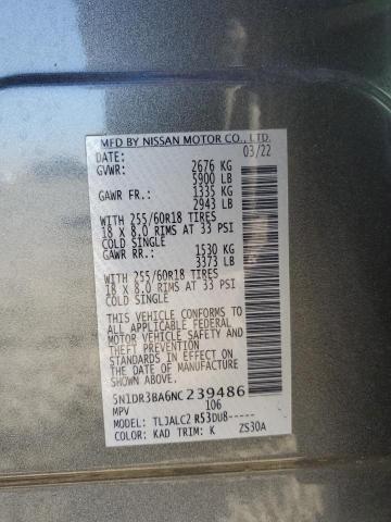 2022 Nissan Pathfinder sv