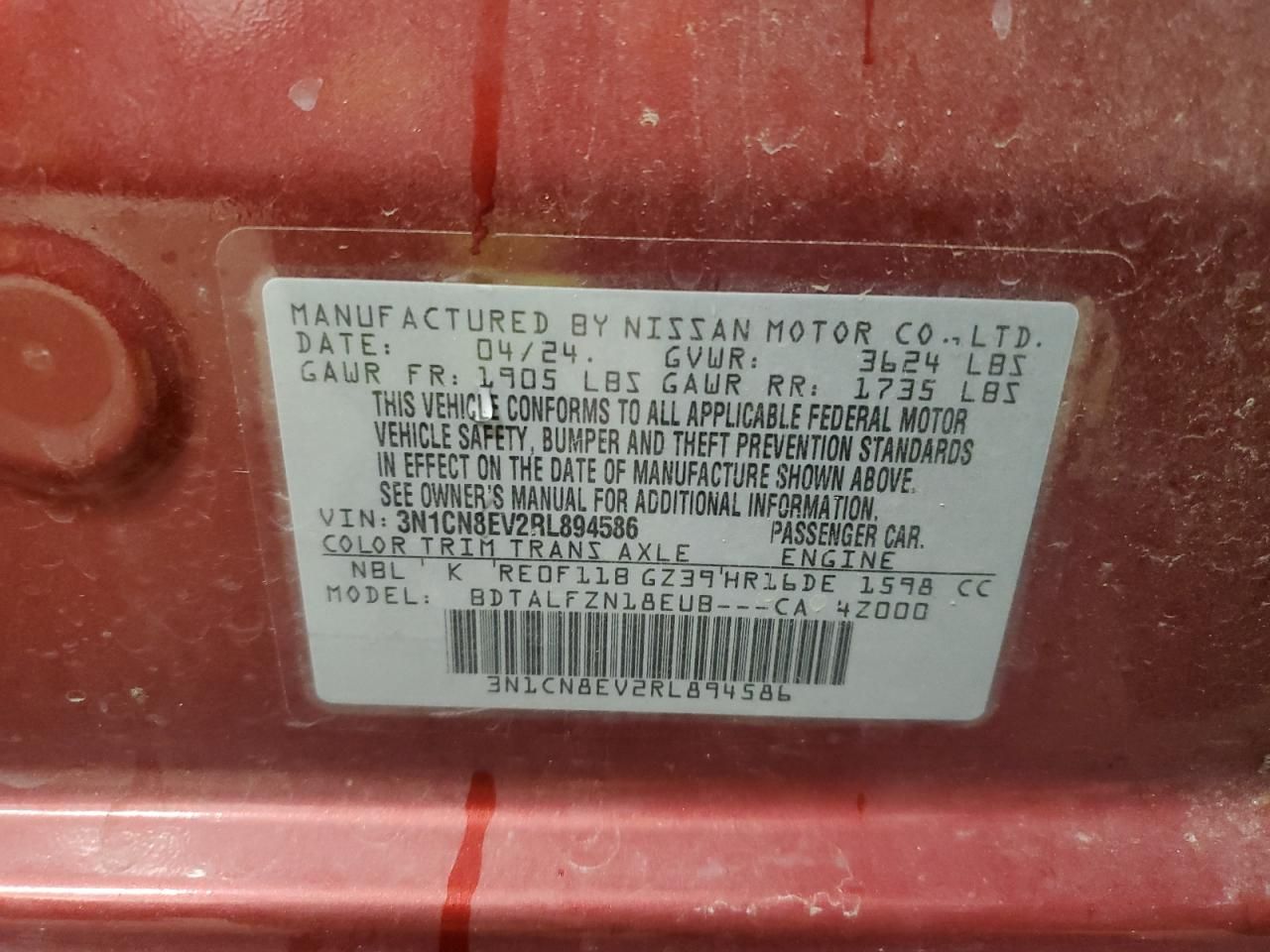 2024 Nissan Versa sv