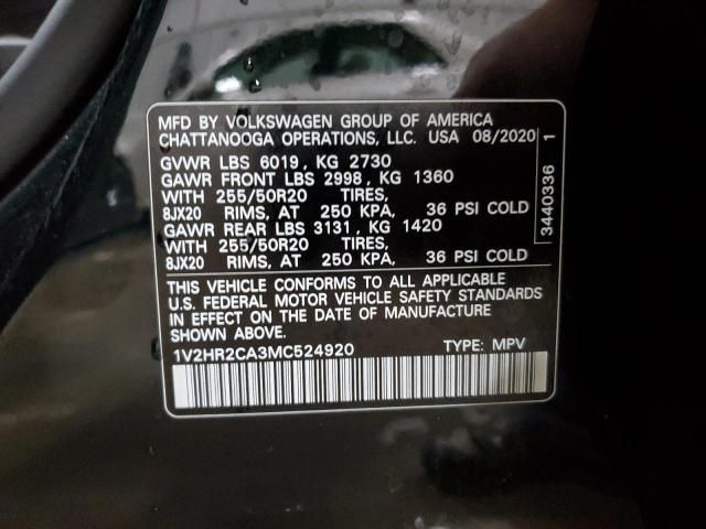 2021 Volkswagen Atlas se