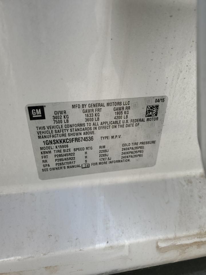 2015 Chevrolet Suburban K1500 ltz