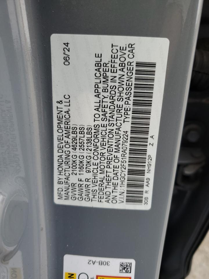2024 Honda Accord Hybrid Sport