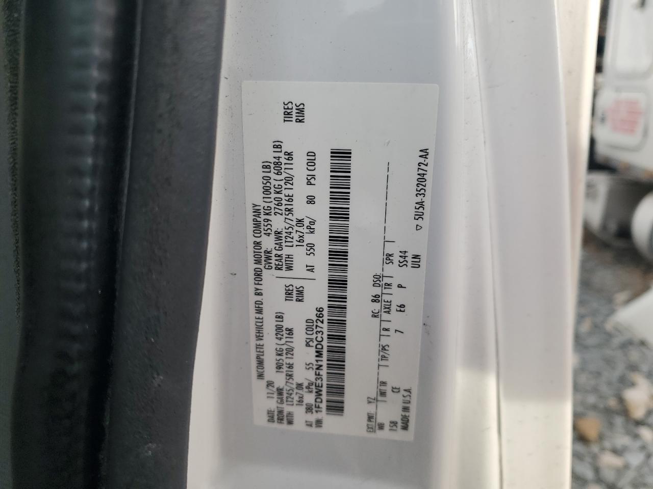 2021 Ford E-350 Utility / Service Truck