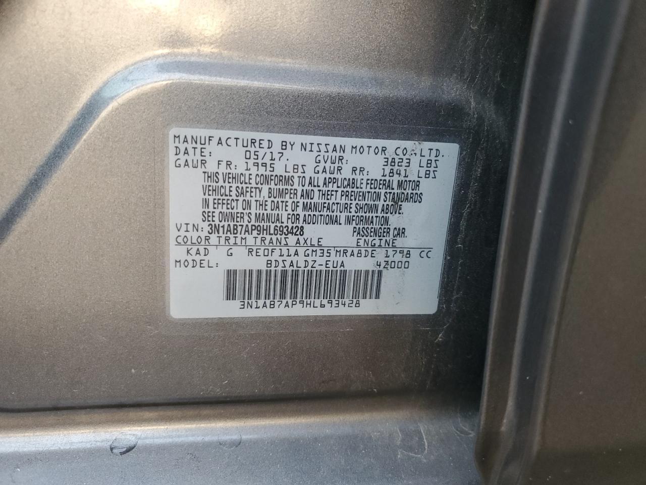 2017 Nissan Sentra s