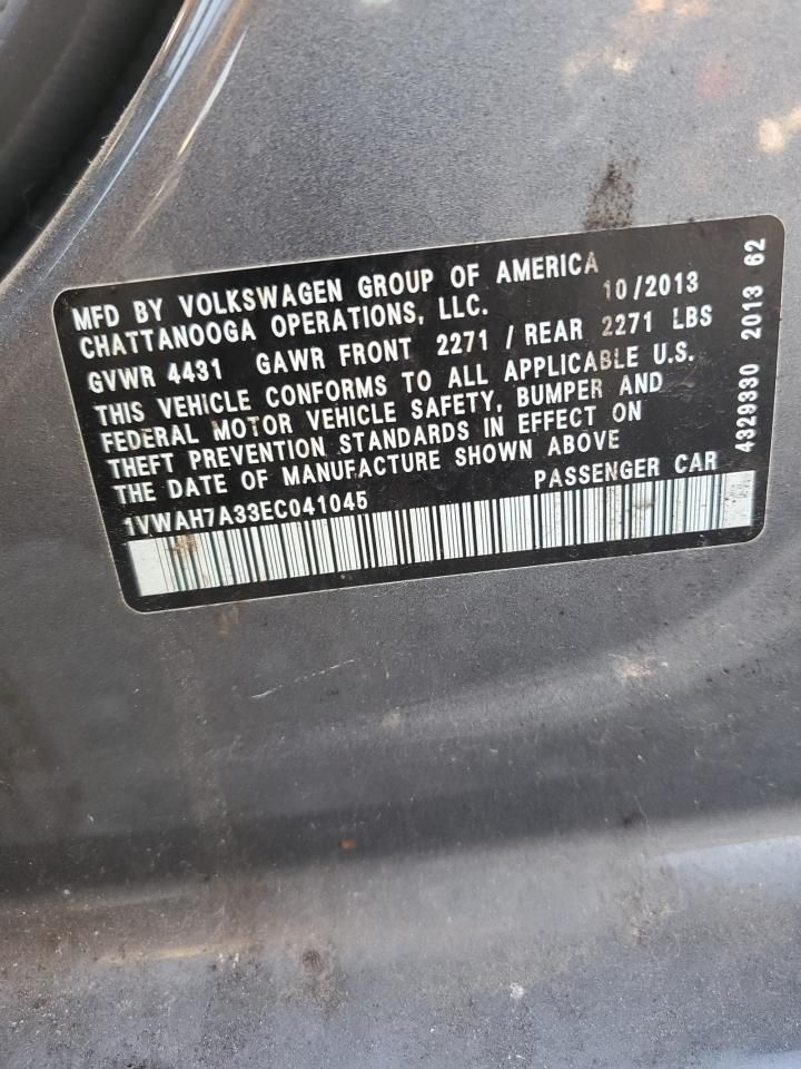 2014 Volkswagen Passat s