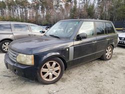 Land Rover salvage cars for sale: 2007 Land Rover Range Rover HSE